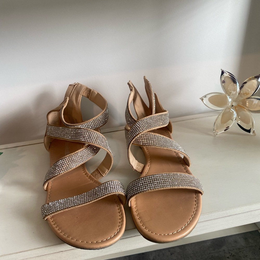 Faux Diamond Sandals